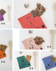 Gift pouch Wellbeing Herbal Teas 30 organic sachets (6 flavors)