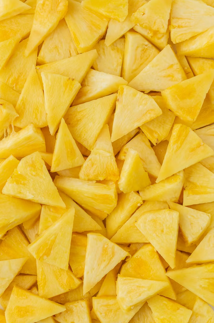 Cubes d'ananas